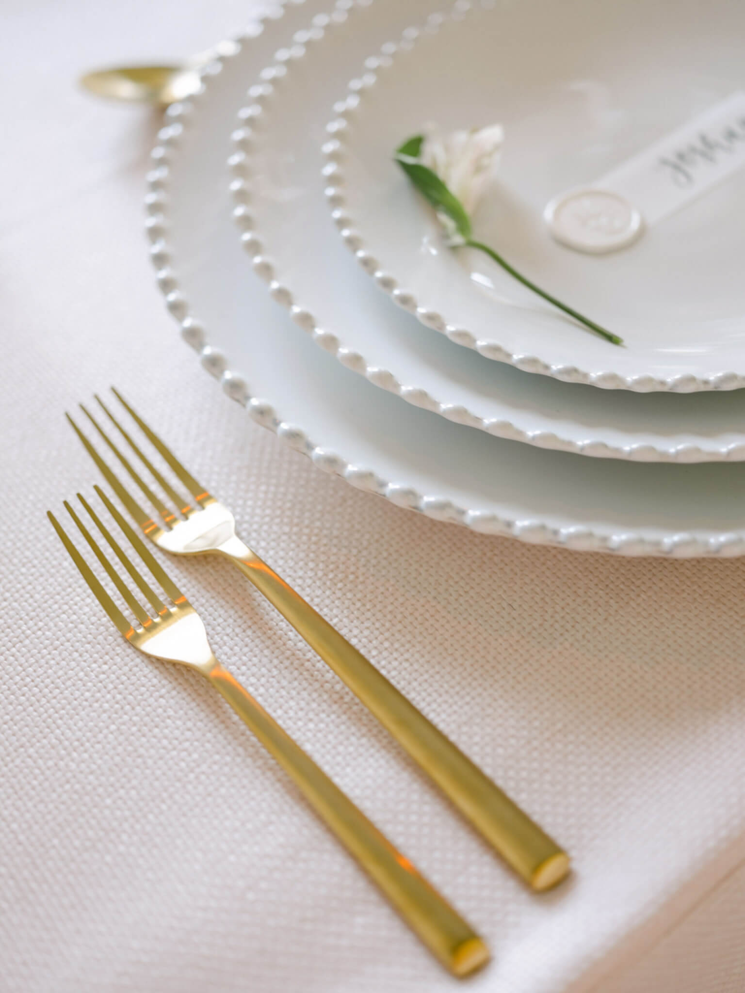 White Gold Cutlery