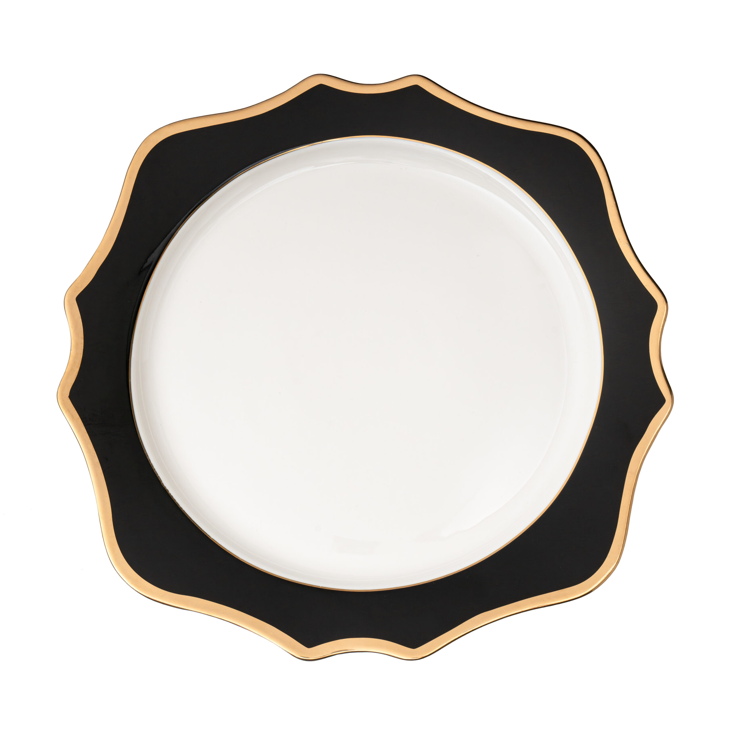 The Sunflower Black Gold Dinnerware Collection Charger Plate