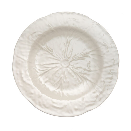 White Cabbage Charger Plate Dinnerware