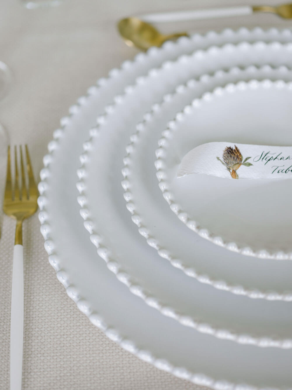 wedding crockery