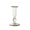 Fluted Gold Rimmed Candlestick