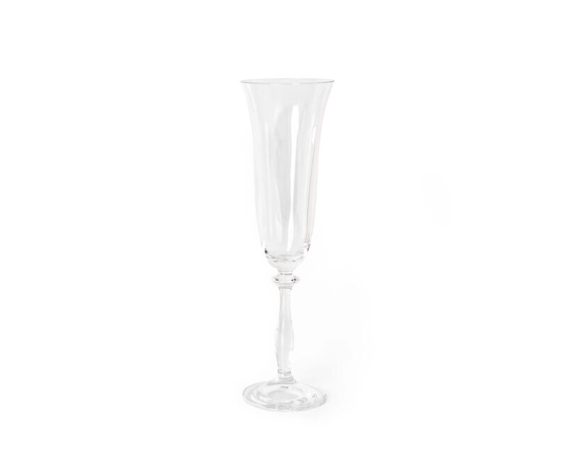 Santorini Clear Champagne Flute Glass scaled