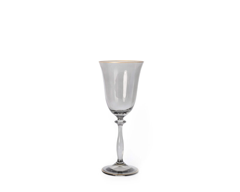 Santorini Smoke Gold Rimmed Red Wine Glass scaled