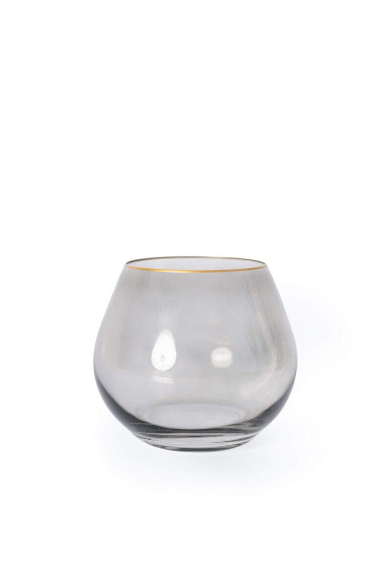 Santorini Smoke Gold Rimmed Tumbler scaled
