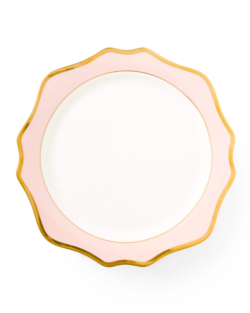 The Sunflower Pink & Gold Dinnerware Collection Charger Plate
