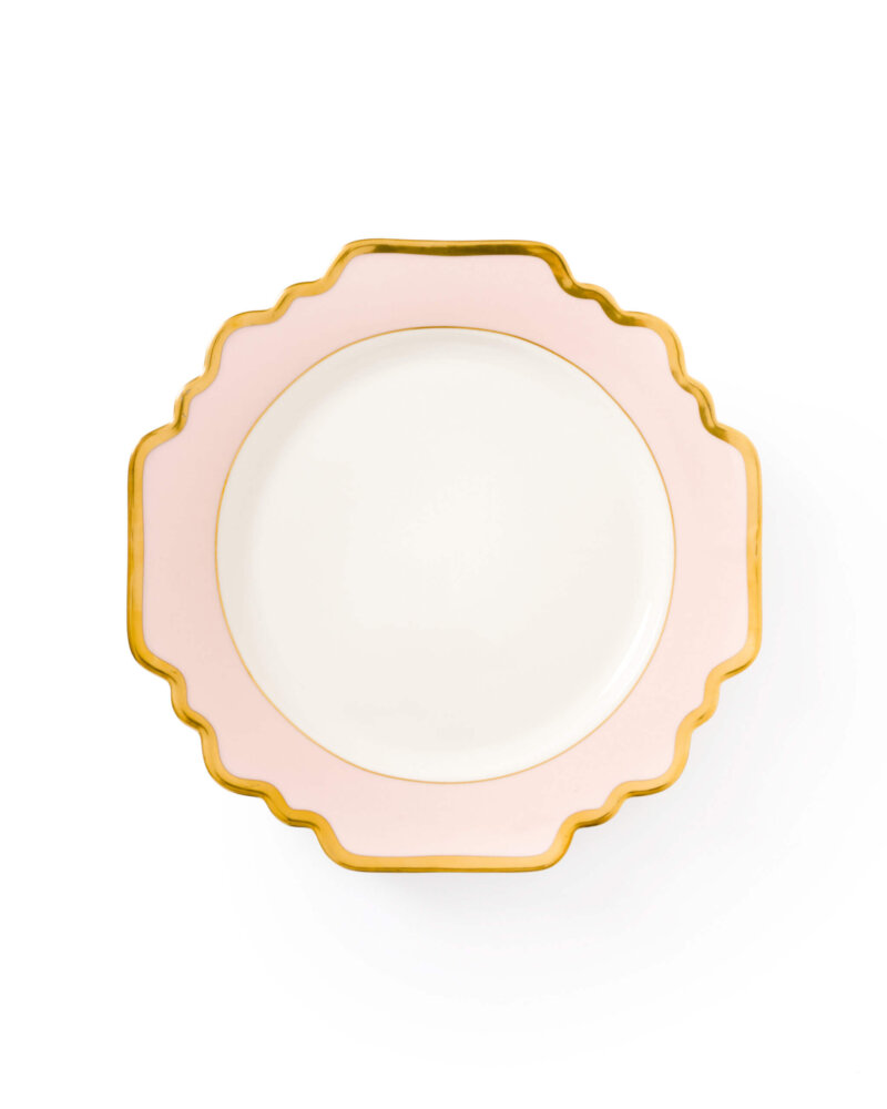 The Sunflower Pink & Gold Dinnerware Collection Dinner Plate