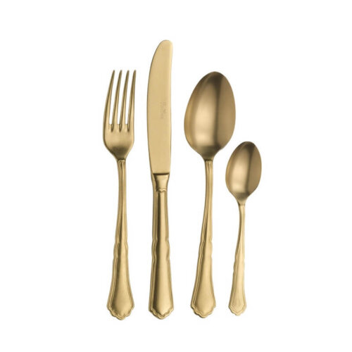 cutlery hire old gold colour