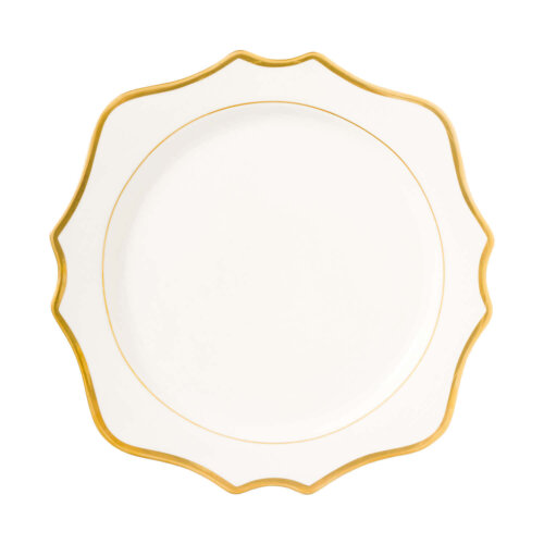 The Sunflower White Gold Dinnerware Collection Charger Plate