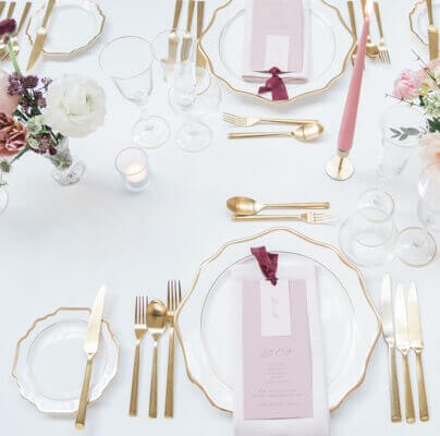 gold cutlery