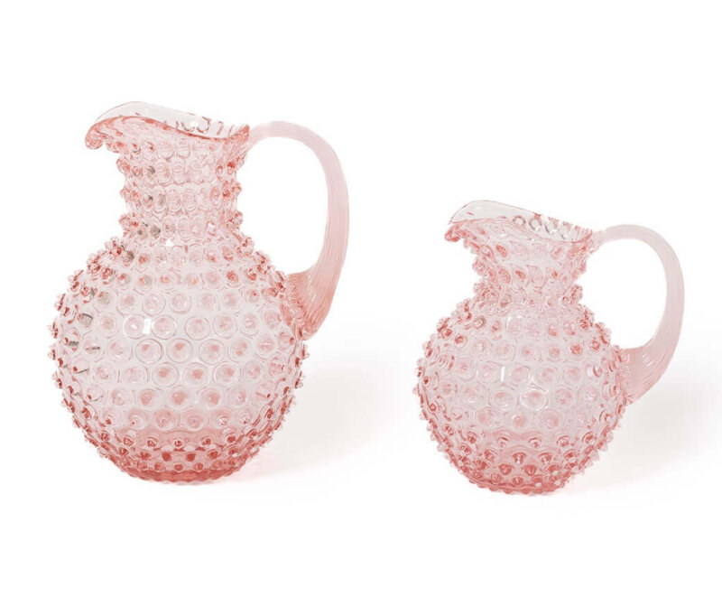 pink glass jugs