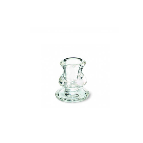 small glass candlestick hire