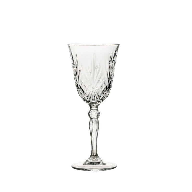 Crystal Cut White Wine Glassware
