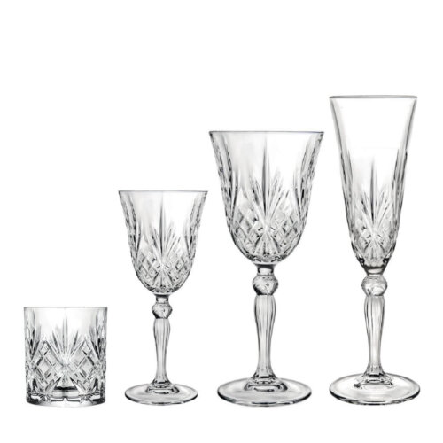 crystal cut glassware