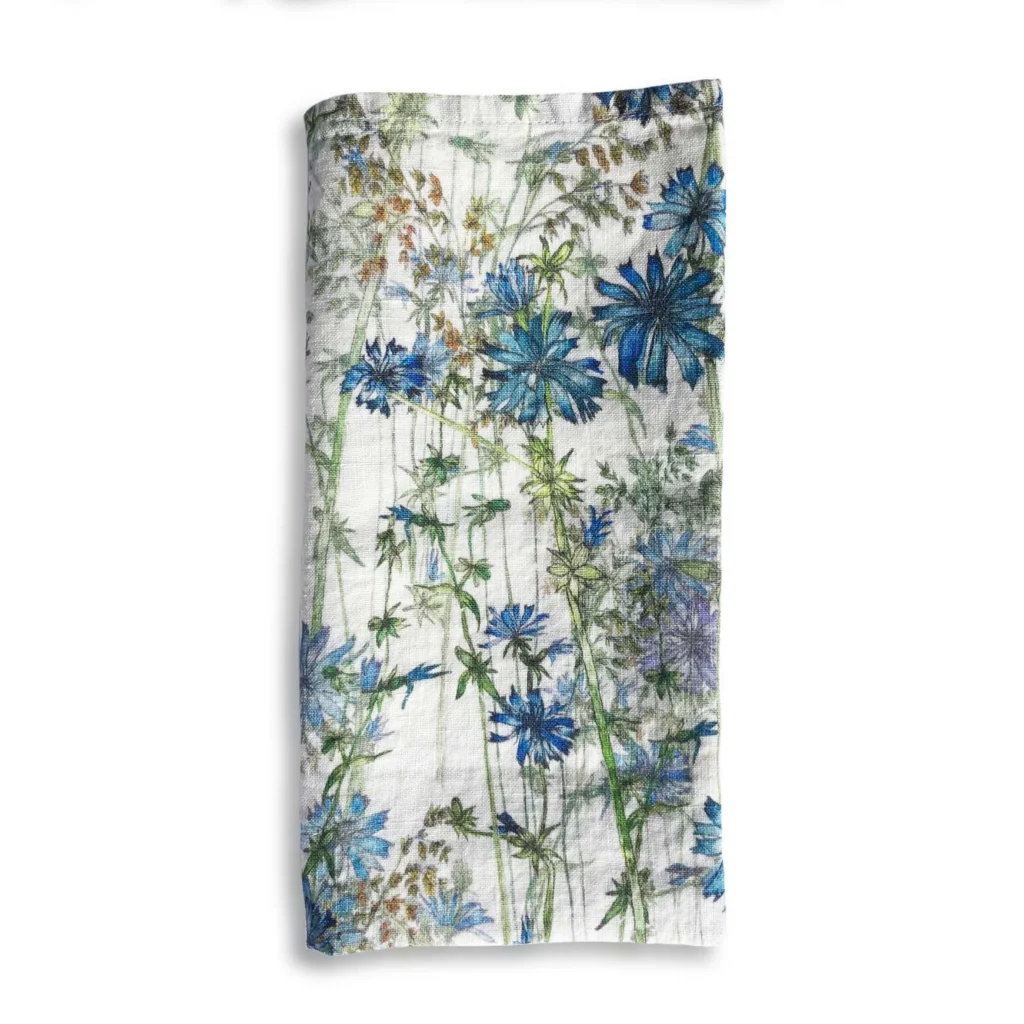 Wild Chicory Linen Napkin