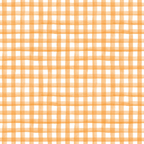 Orange, Gingham