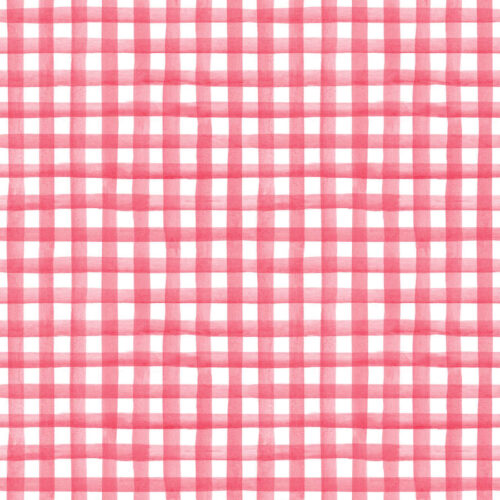 Raspberry Red, Gingham