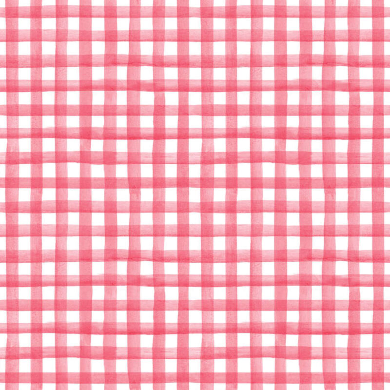 Raspberry Red, Gingham