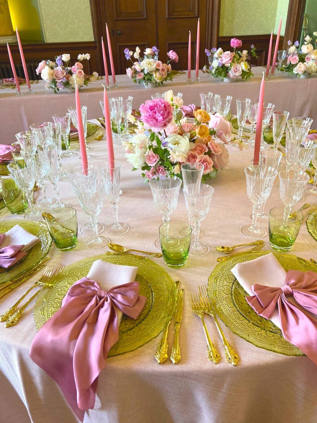 blush tablecloth