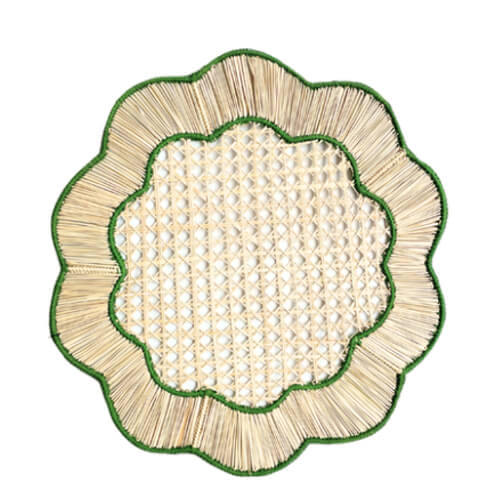 Daisy Green and Natural Placemat